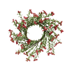 Icy Pepperbery Candle Wreath
