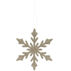 Diamond Platinium Snowflake Ornament