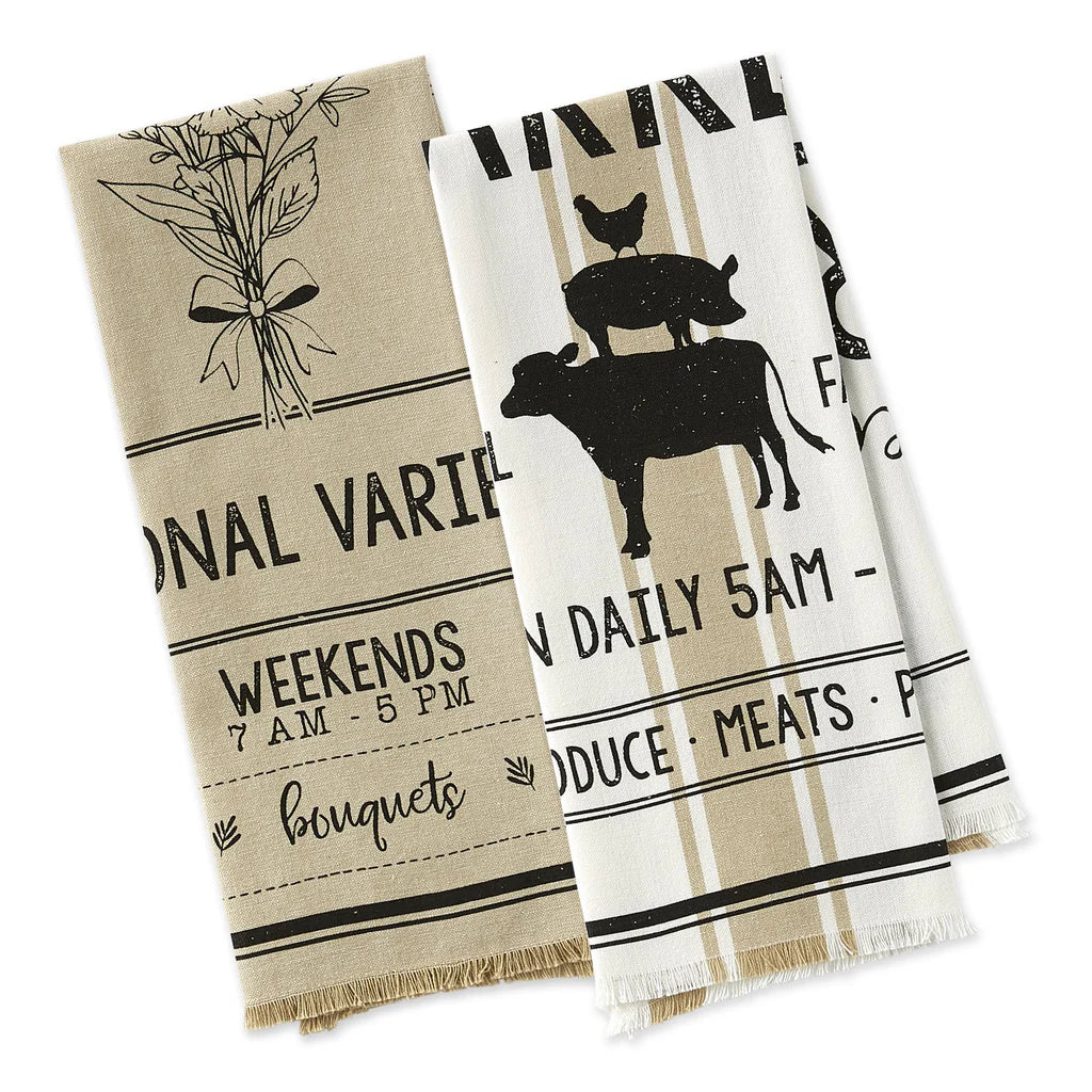 Going to Market Dishtowel