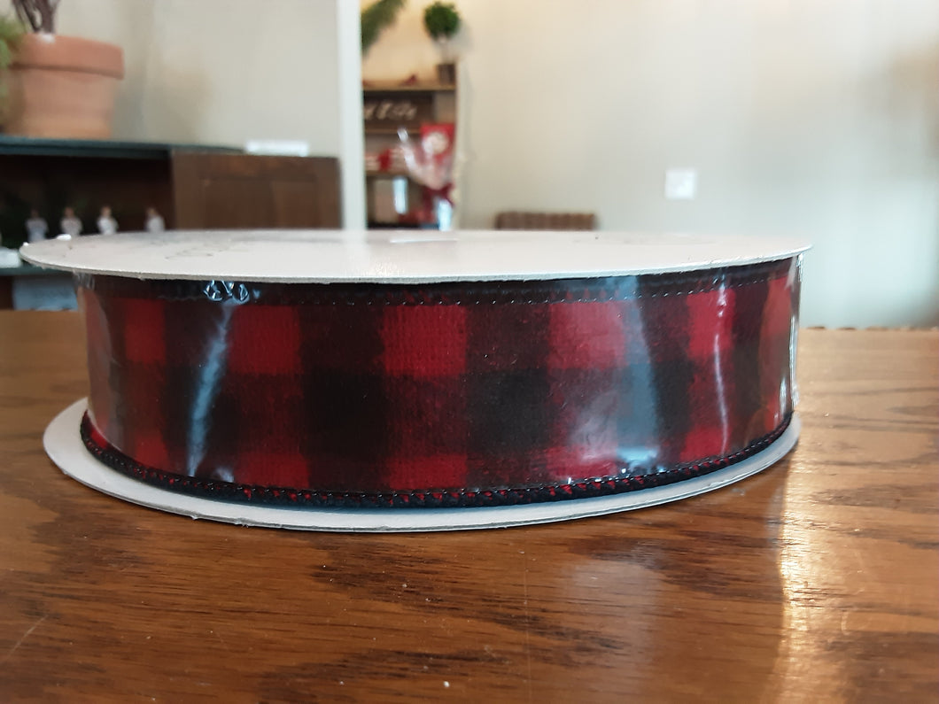 Buffalo Check Flannel, Black & Red