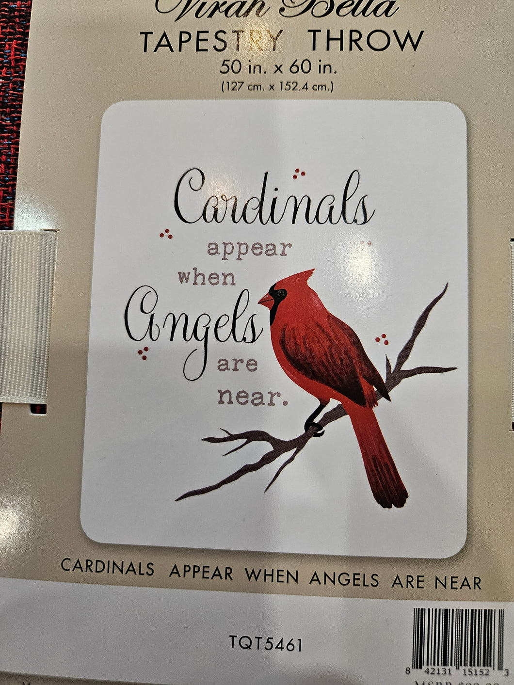 Cardinal Tapestry Throw