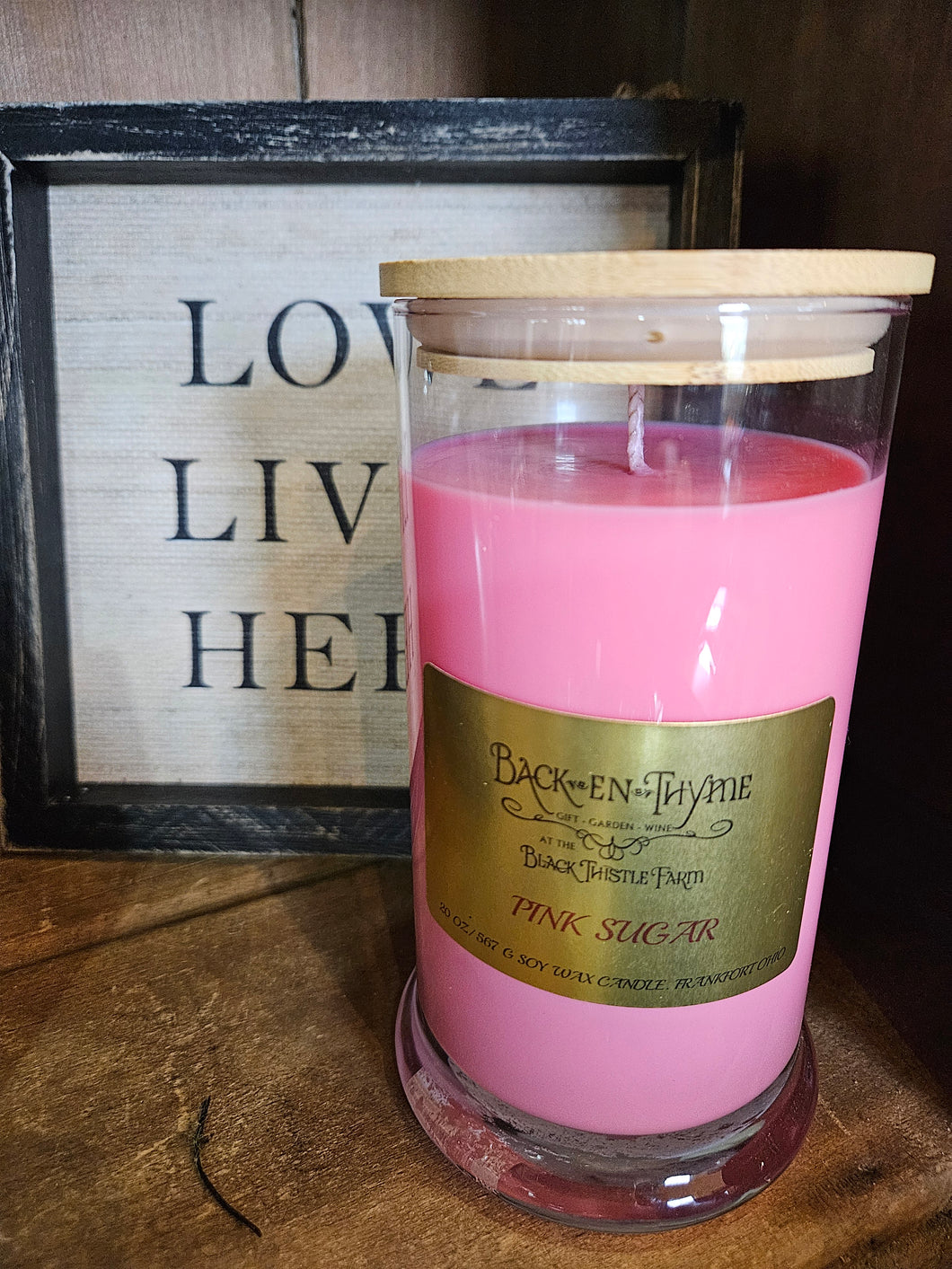 Pink Sugar Candle