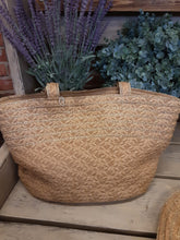 Load image into Gallery viewer, Straw Glitter Hat &amp; Handbag Set
