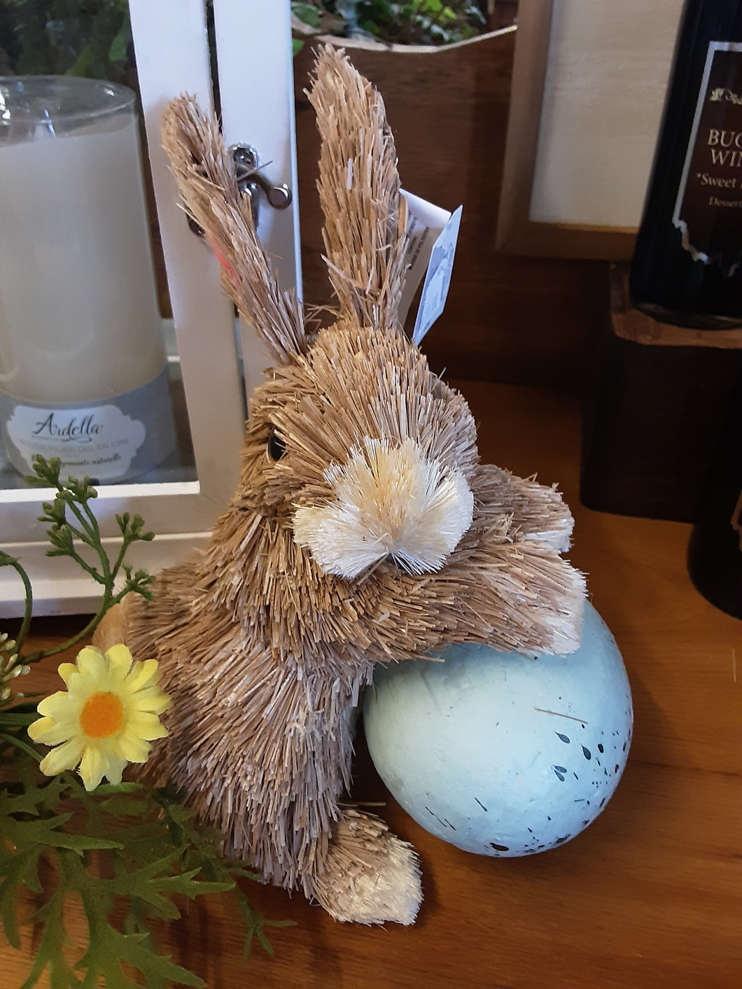 Sisal Bunny with Egg