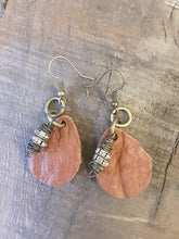 Load image into Gallery viewer, Leather Earrings Handcrafted by Junk Farey Julz
