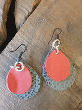 Load image into Gallery viewer, Leather Earrings Handcrafted by Junk Farey Julz
