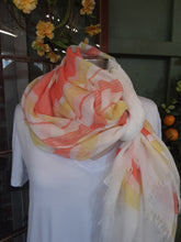 Load image into Gallery viewer, Tangerine &amp; Yellow Sparkle Scarves
