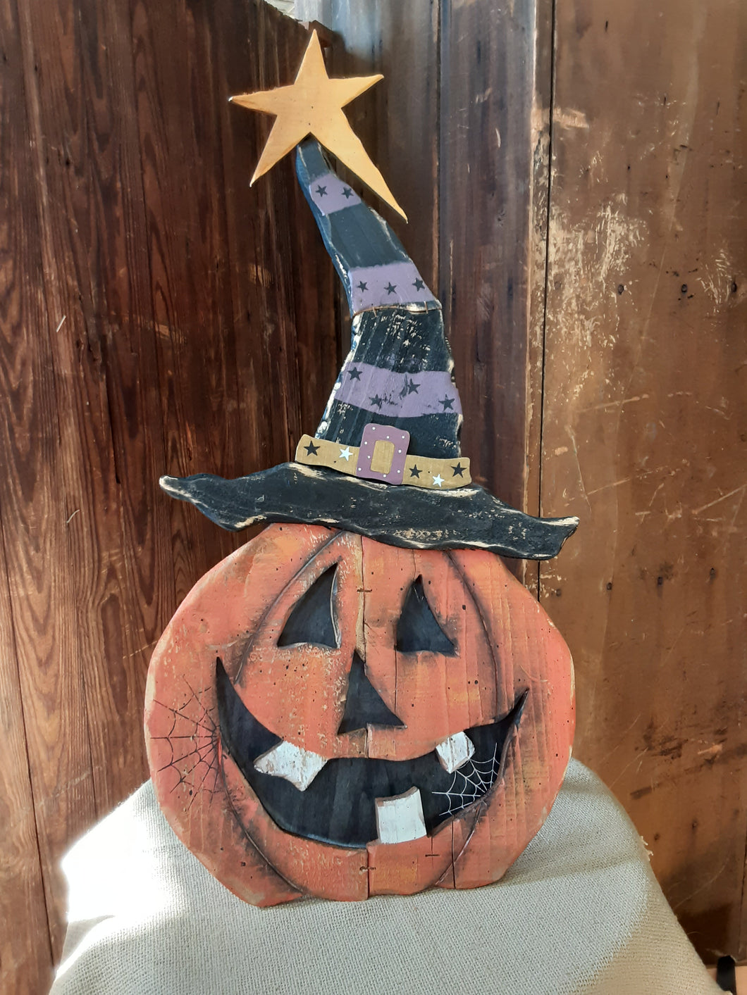 Wooden Jack-o-witch