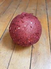 Load image into Gallery viewer, Red Sparkle Ball Ornament
