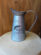 Load image into Gallery viewer, Christmas Trees Tin Pitcher &amp; Tub
