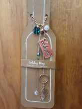 Load image into Gallery viewer, Holiday Bling Wine Bottle Necklace
