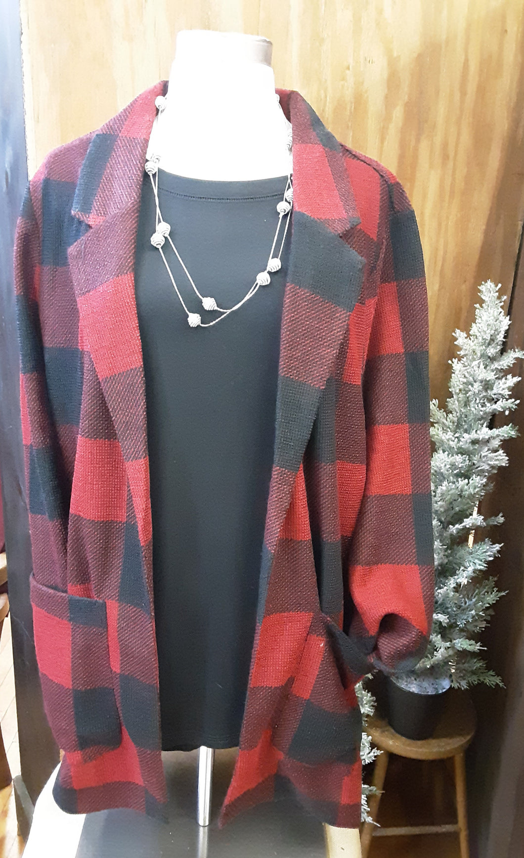 Red & Black Buffalo Plaid Jacket