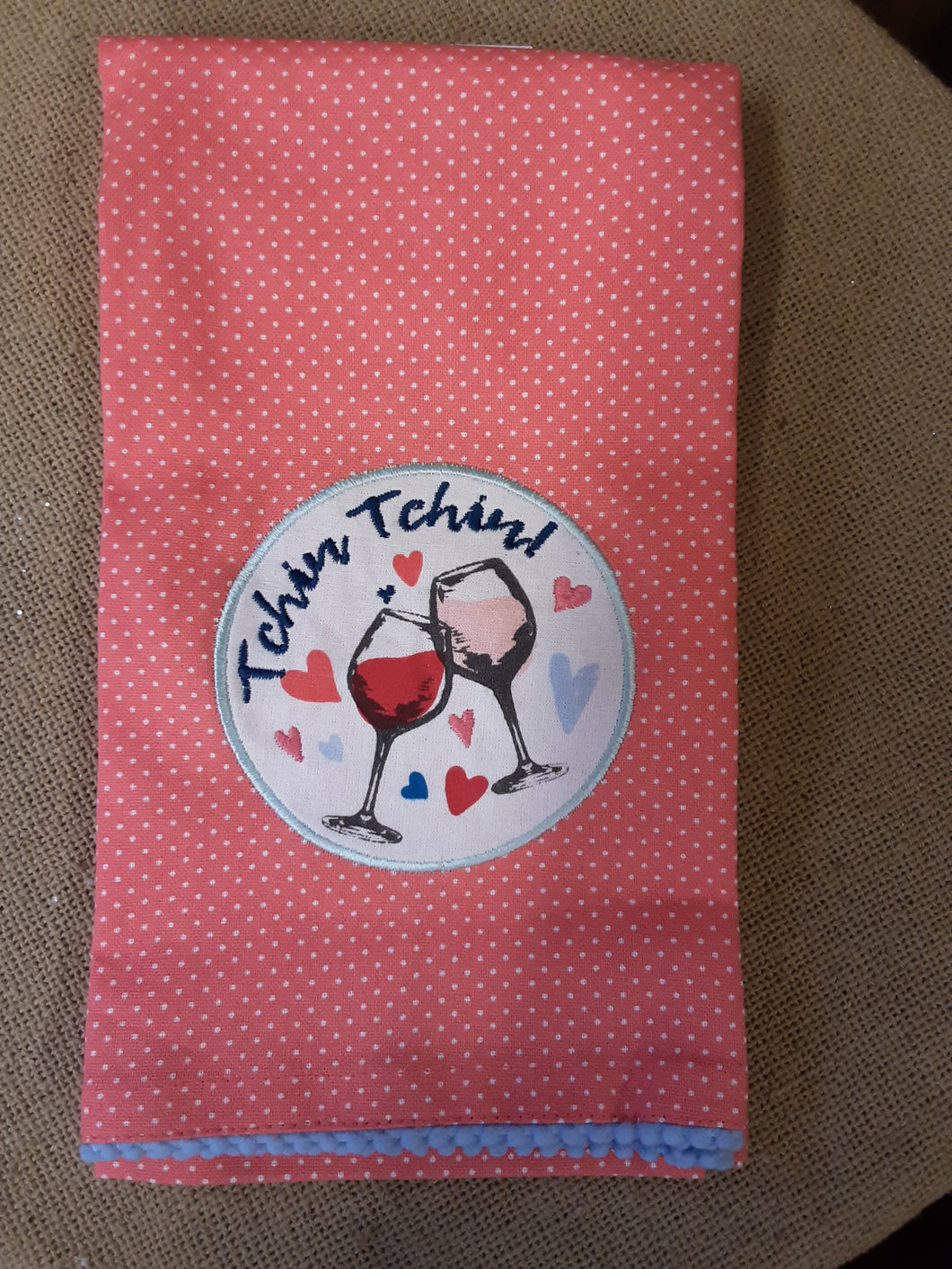 Tchin Tchin Wine Dishtowel