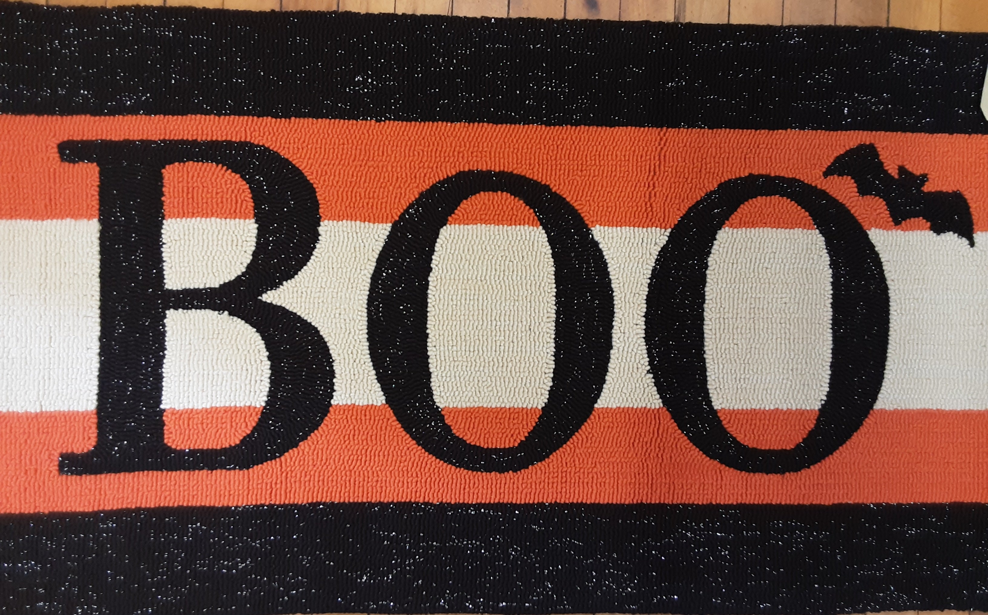 Boo Indoor/Outdoor Hooked Rug – Back-En-Thyme