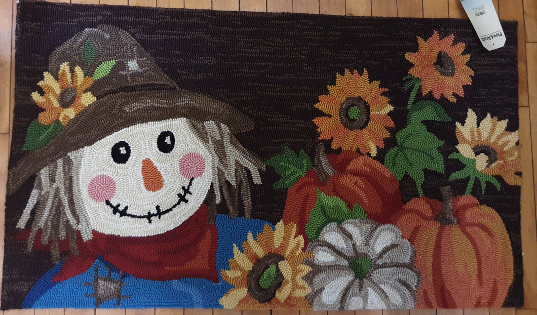 Scarecrow Indoor/Outdoor Hooked Rug