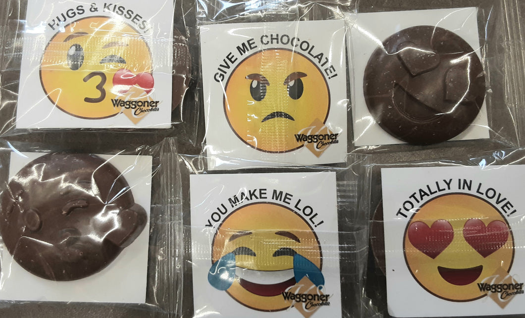 Solid Chocolate Emoji's Assorted