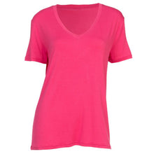 Load image into Gallery viewer, Short Sleeved Essential V-neck T-shirt
