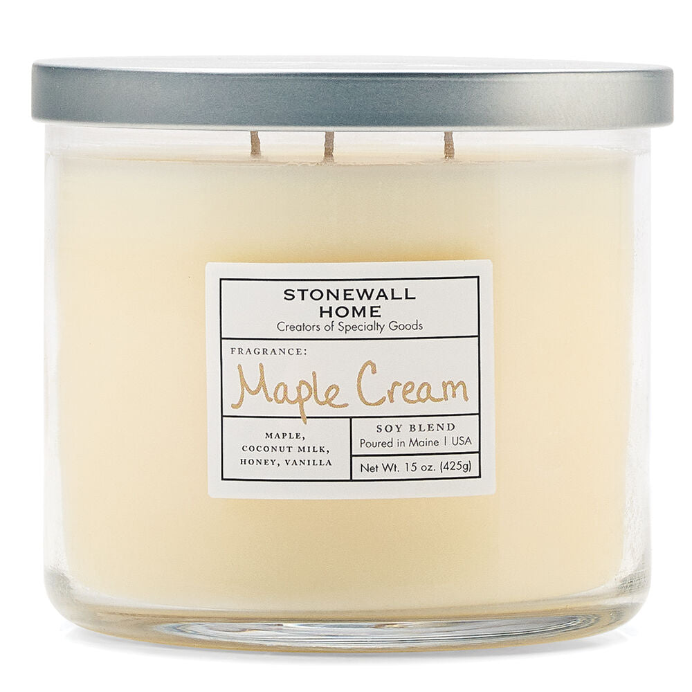 Maple Cream Candle by Stonewall Home