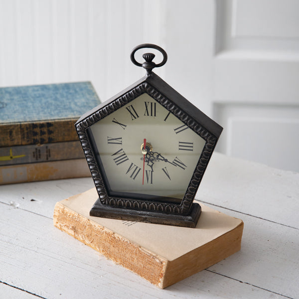Pentagon Table Clock