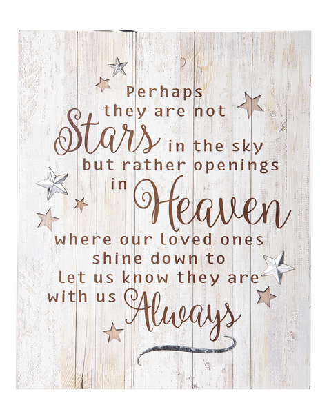 Perhaps they are not stars in the sky...