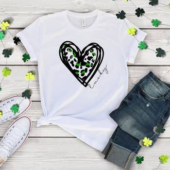 St. Patrick's Day Heart T-shirt