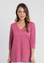 Load image into Gallery viewer, Striped Grommet Top
