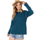Load image into Gallery viewer, Basic Round Neck Long Sleeved T-shirt
