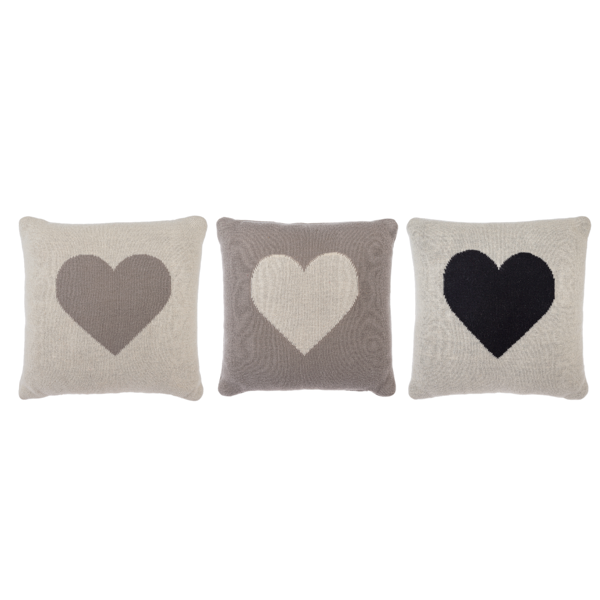 Heart Knit Pillow