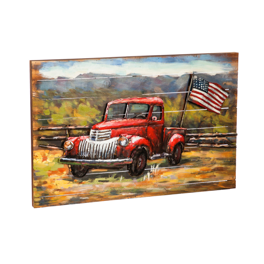 Metal Truck Wall Art
