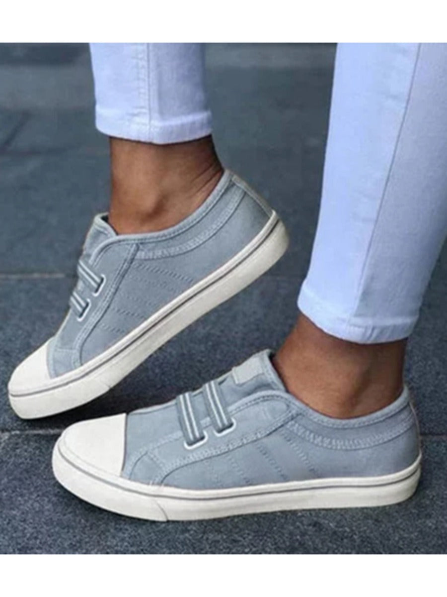 Blue Canvas Loafers