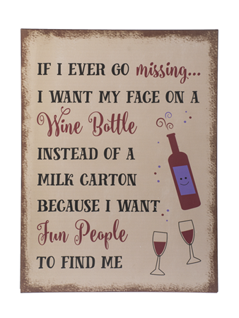 If I ever go missing...