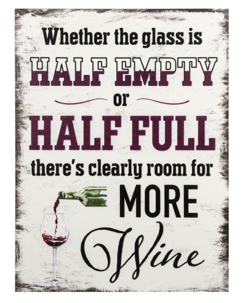 Whether the Glass is Half Empty...